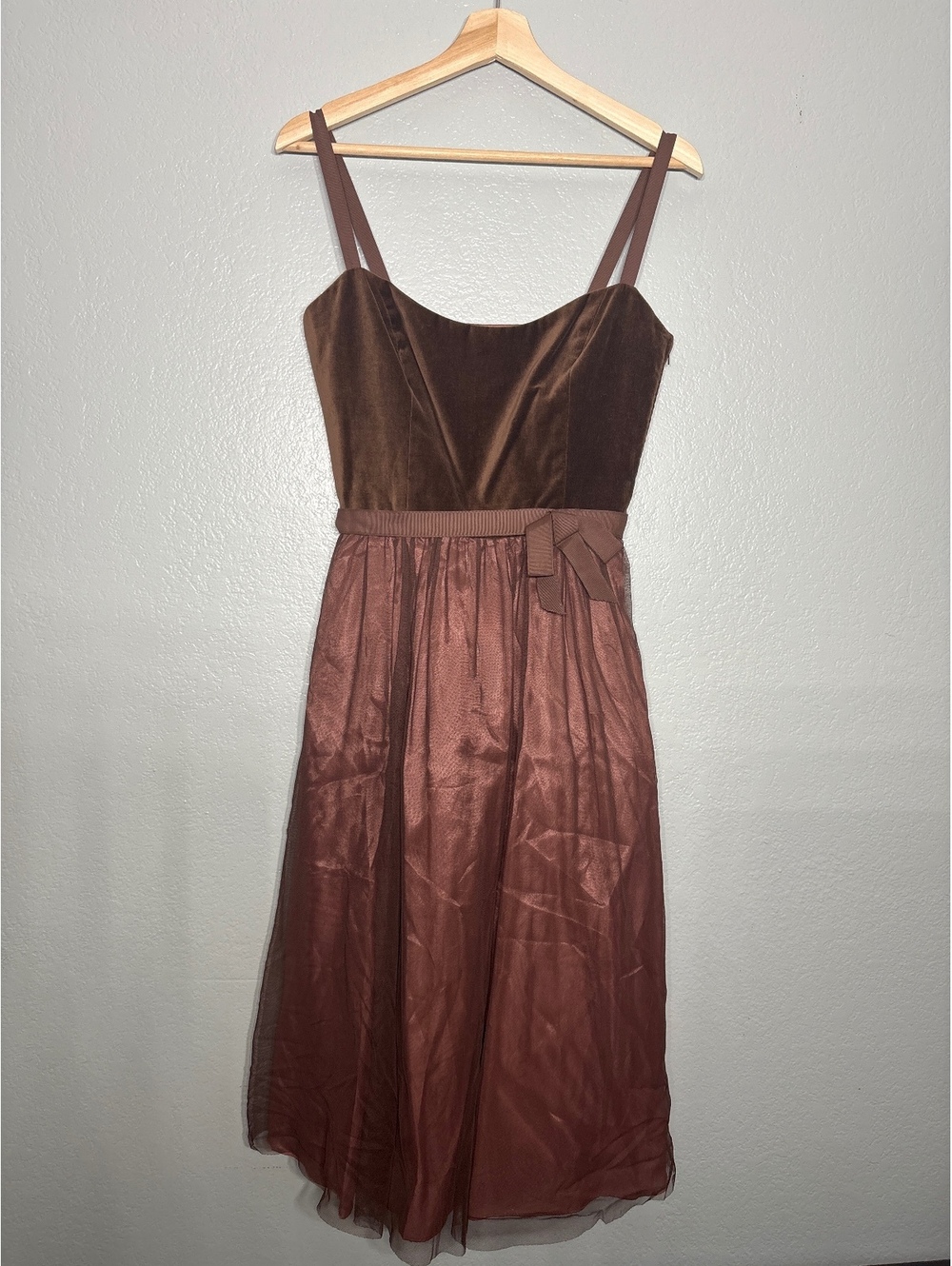 Whimysgoth coquette fall dress velvet tulle nwot London times